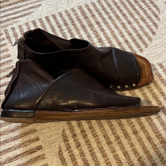 A.S.98 Dark Brown Leather Shoes - Picture 3 of 12